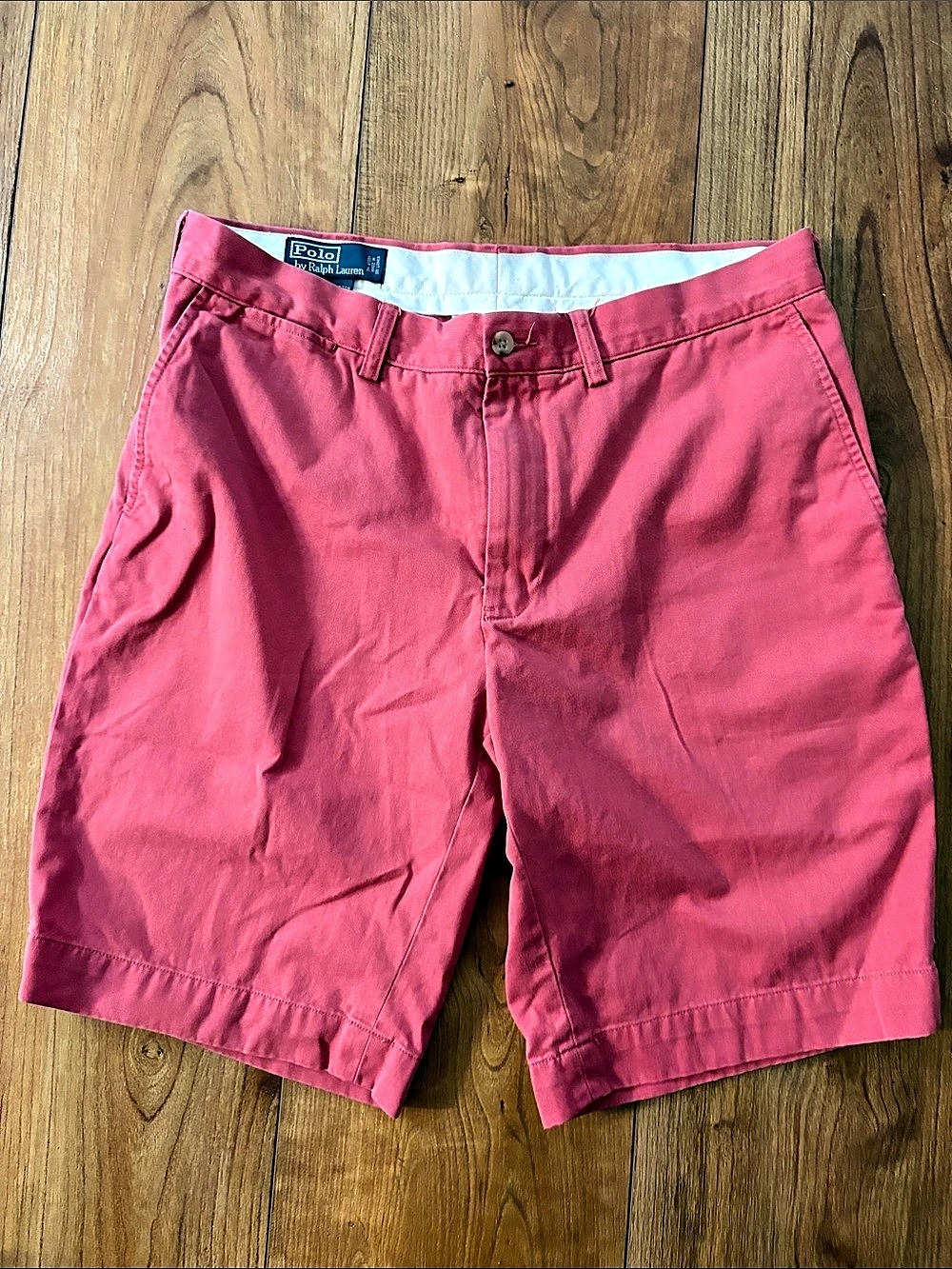 Polo by Ralph Lauren Men's Cotton Shorts Salmon Waist 34